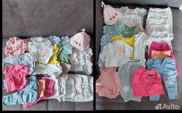 Вещи пакетом на девочку от 0 до 6 месяцев