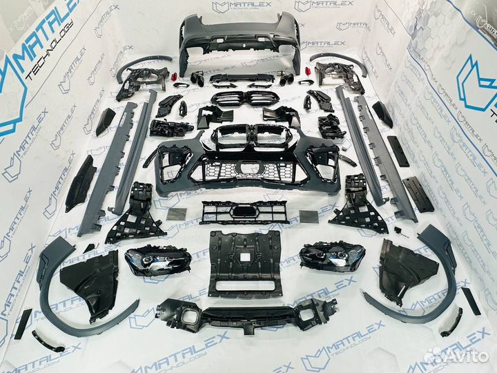 Обвес на BMW F96 рестайлинг + фары