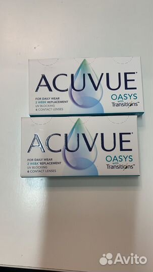 Линзы контактные acuvue oasys transitions