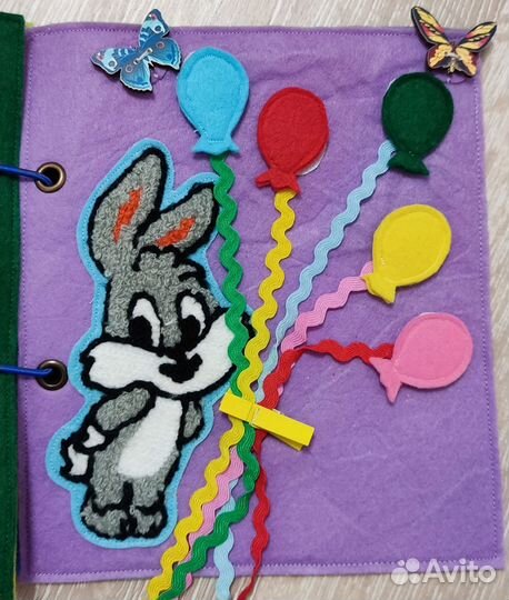 Развивающая книжка из фетра под заказ