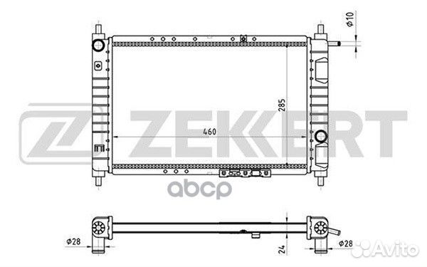 Радиатор охл. дв. Daewoo Matiz (M100 M150) 98