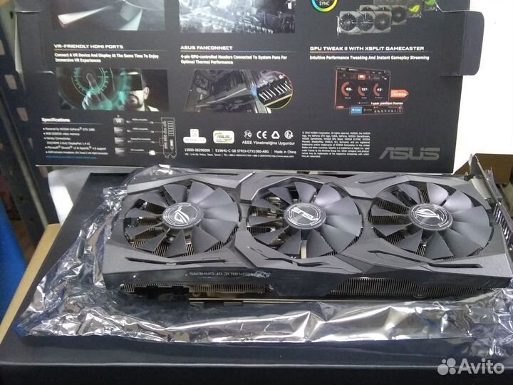 Видеокарта Asus gtx 1080 8 gb strix