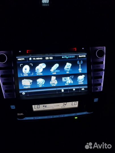 Штатное головное устройство тойота камри 40кузов