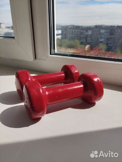 Гантели, 1,5кг каждая