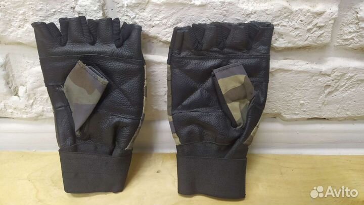 Новые кожаные перчатки для тренировок/фитнеса