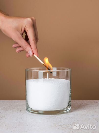 Стеклянная колба/ваза 10 см с мелким браком