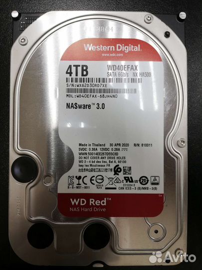 Жесткий диск WD Red WD10efax 4Tb