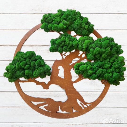 Дерево Из Мха Панно Бонсай (от 38 до 150 см)