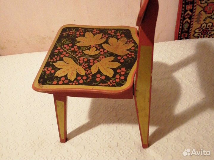 Стул детский СССР хохлома