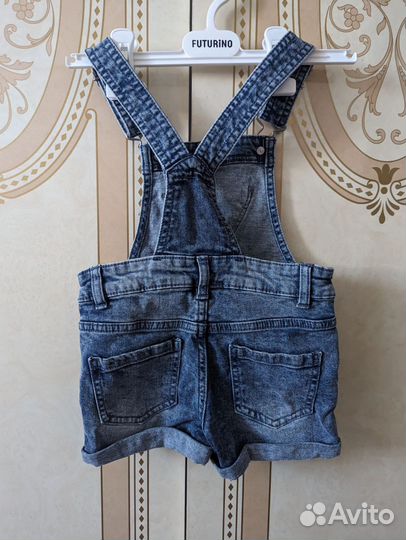 Джинсовый комбинезон 92 98