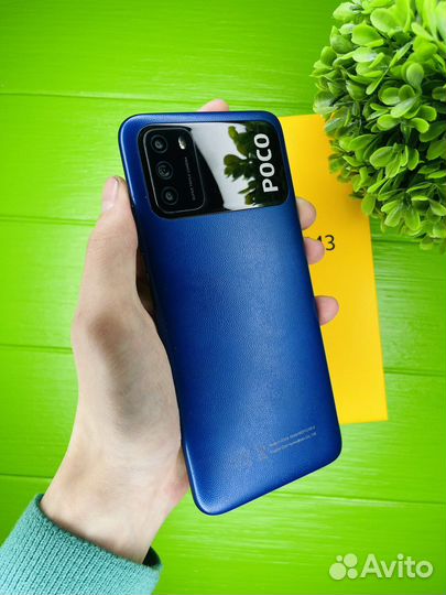 Xiaomi Poco m3 4/64gb Синий