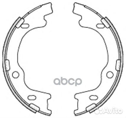 4699.00 583501HA00колодки барабан.ручника Hyu