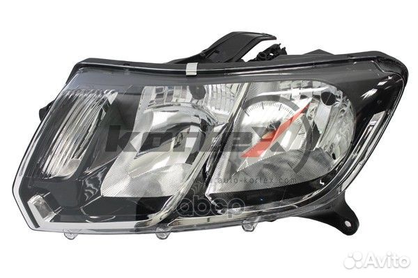 Фара renault logan II 14- лев. (с корректором)