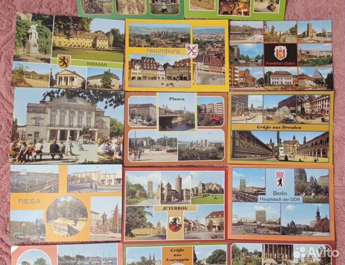 Открытки города гдр Германия 80 е гг