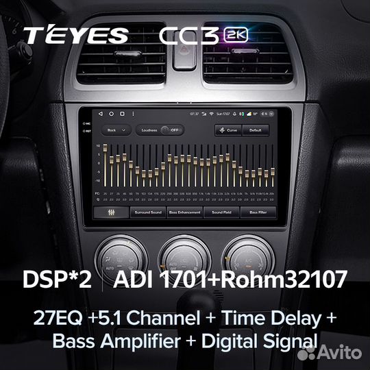 Магнитола Teyes CC3 2K 4/64 Subaru Impreza GD GG