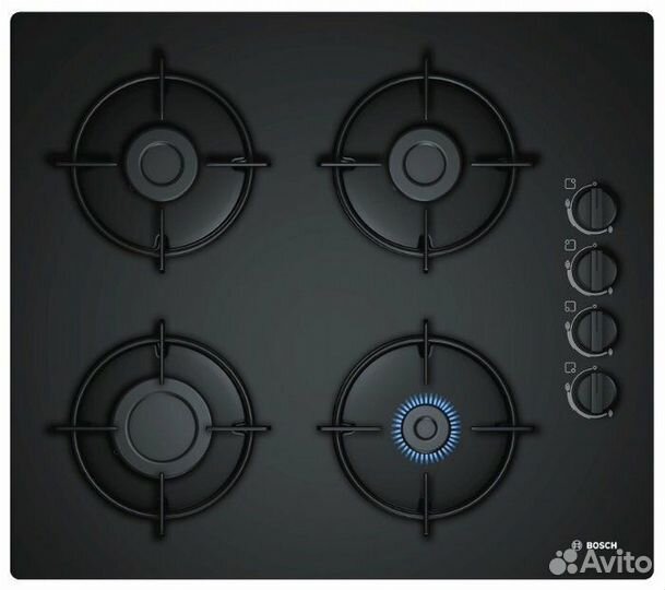 Поверхность газовая Bosch POP6B6B10(Стекло)(С)