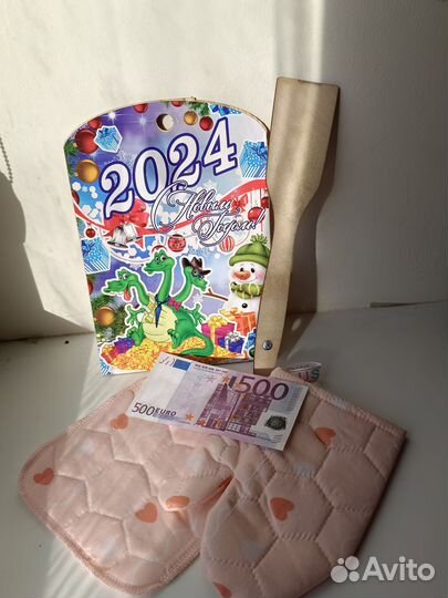 Подарочный набор на новый год 5в 1 прихватки