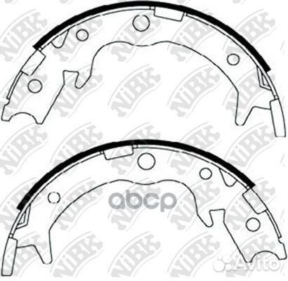 Колодки тормозные барабанные зад fn0570 NiBK