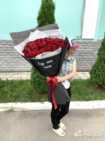 Букеты гиганты из роз