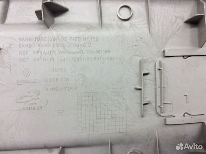 Обшивка стойки средней Renault Fluence 2010