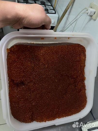 Красная икра кета