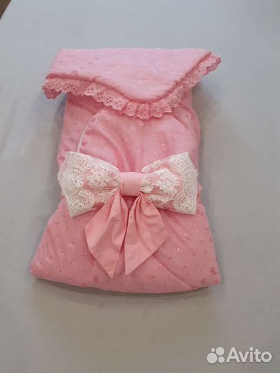 Одеяло на выписку, ванночка в подарок