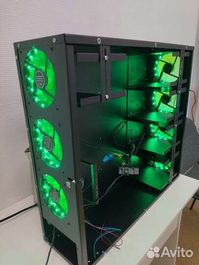 Бесшумный мини корпус для майнинга на 25 HDD chia