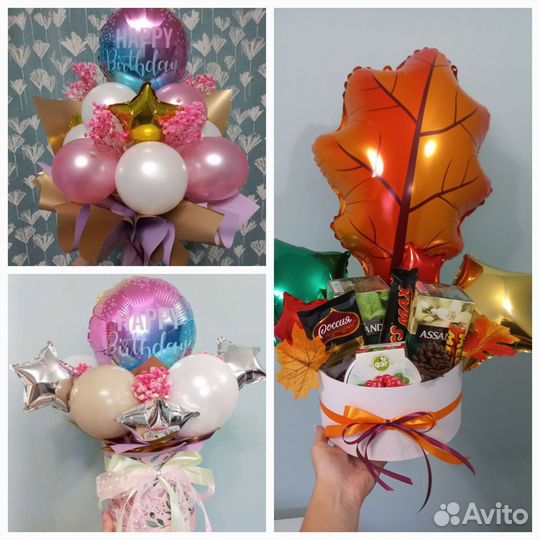 Воздушные шары и Поздравление от Мишки Fox&Ballons