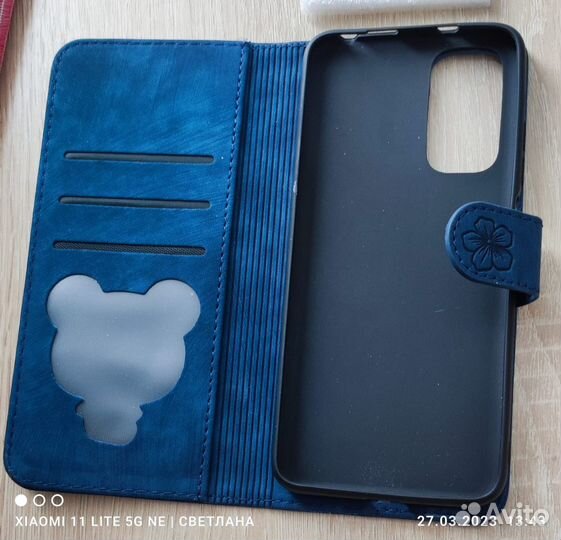 Чехол книжка на xiaomi Mi 11 Lite, Redmi Note 11