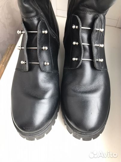 Сапоги зимние кожа мех натуральные