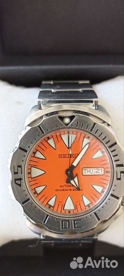 Часы Seiko orange monster