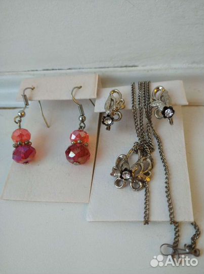 Серьги, кольца, подвески, запонки СССР