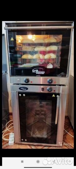 Конвекционные печи 2шт + расстоечный шкаф