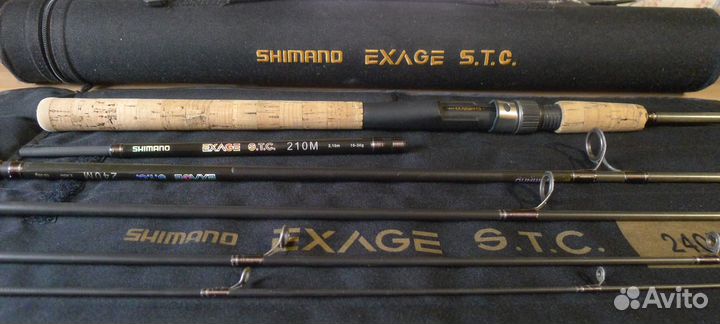 Спиннинг shimano exage stc 2.10-2.40, 10-30г