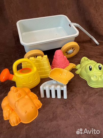 Набор для песочницы в тележке детской