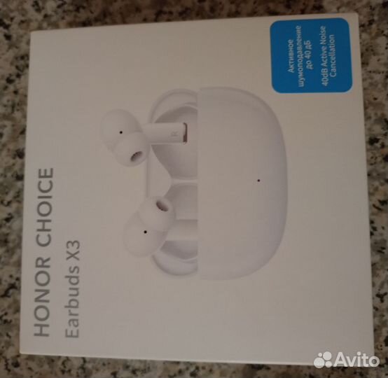 Honor choice earbuds x3, беспровод. белые наушники