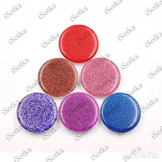 Попсокет с блестками цвета в ассортименте