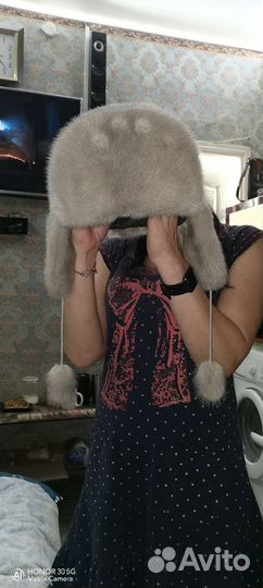 Шапка норковая женская бу
