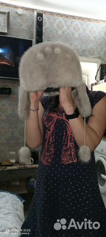 Шапка норковая женская бу