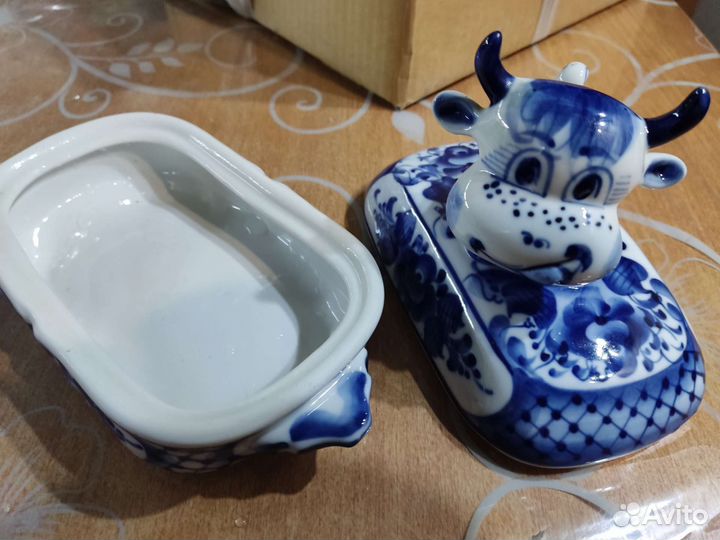 Масленка гжель 