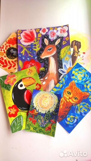 Выездной мастер класс для детей по рисованию