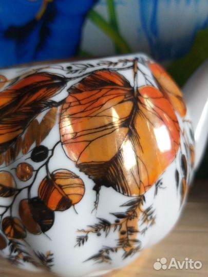 Фарфоровая посуда СССР сервиз чайный лфз