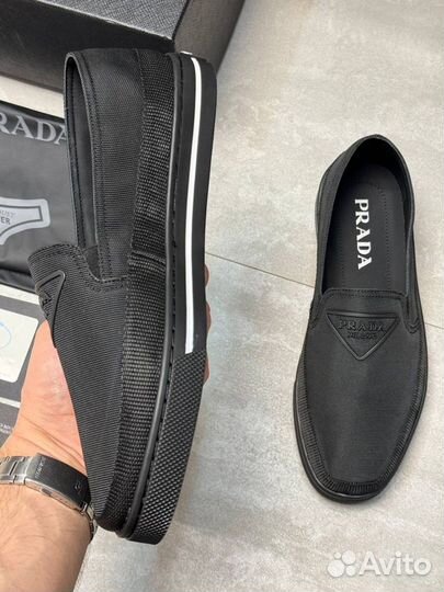 Слипоны мужские prada