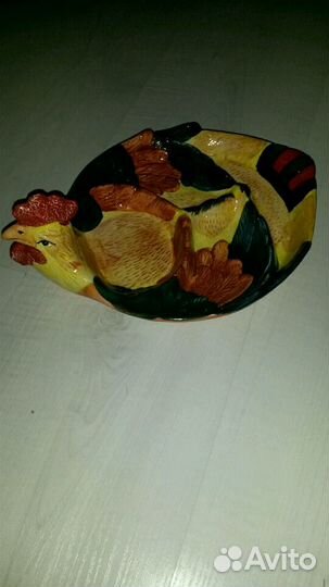 Тарелка (керамика) петушок