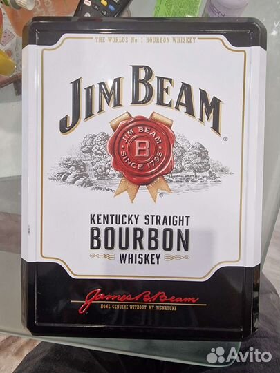 Коробка от виски Jim Beam