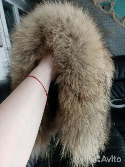 Шапка-капор натуральный мех Енота