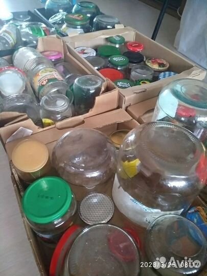 Стеклянные банки 0.2л до 3л