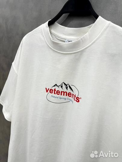 Оверсайз футболка vetements плотная