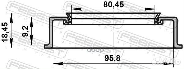 Сальник ступичный передний 81X95.5X9.2X18.5 95A