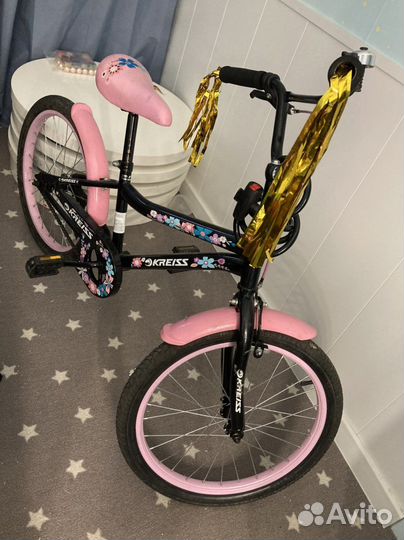 Велосипед подростковый розовый 20